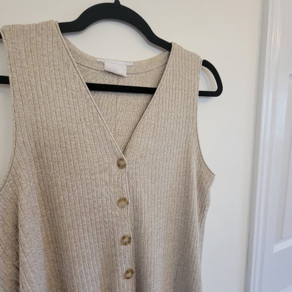 Oatmeal bodycon sweater dress - Picture 2 of 3